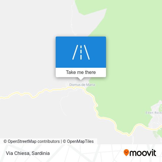 Via Chiesa map