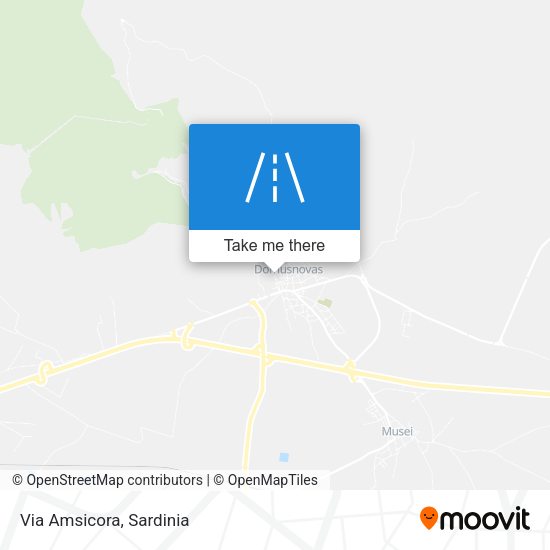 Via Amsicora map