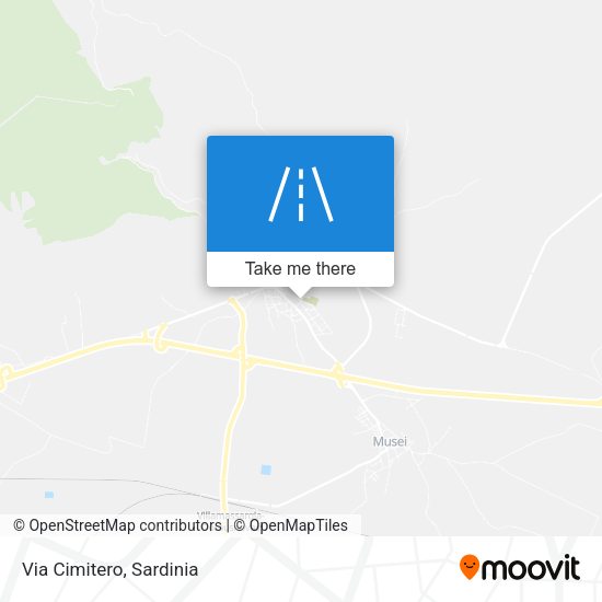 Via Cimitero map