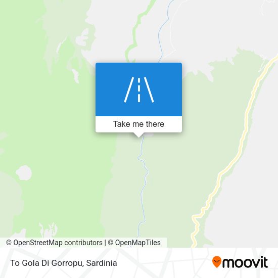To Gola Di Gorropu map
