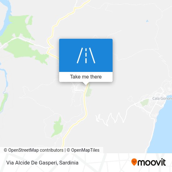 Via Alcide De Gasperi map
