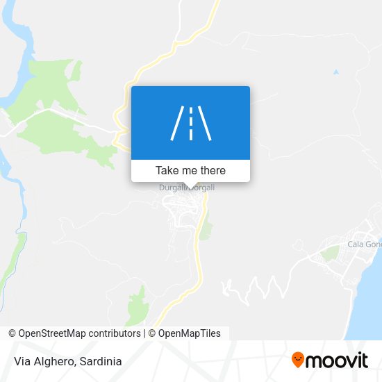 Via Alghero map