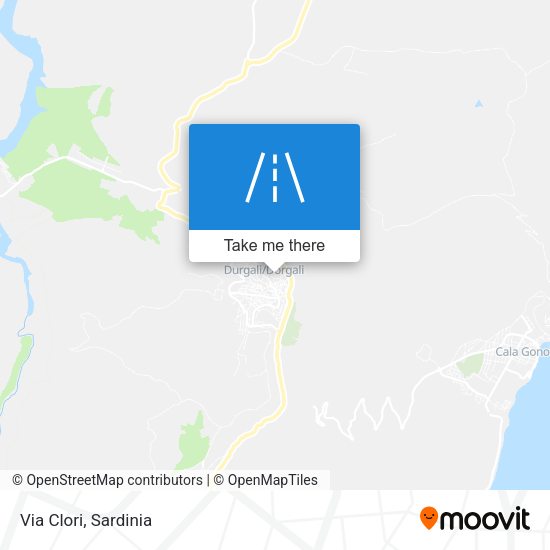 Via Clori map