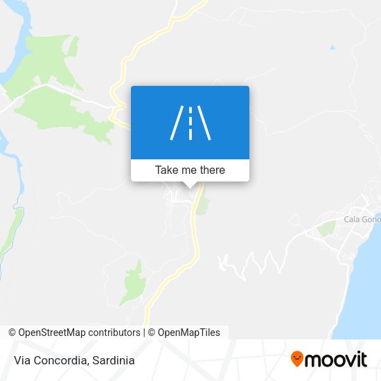 Via Concordia map