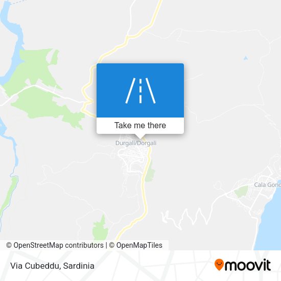 Via Cubeddu map