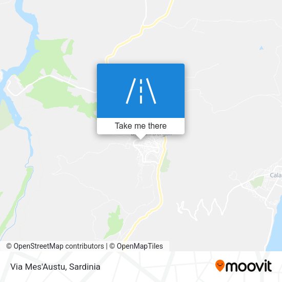 Via Mes'Austu map