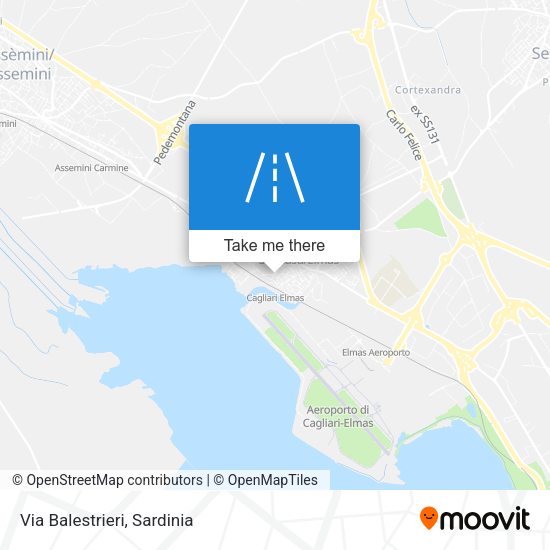 Via Balestrieri map