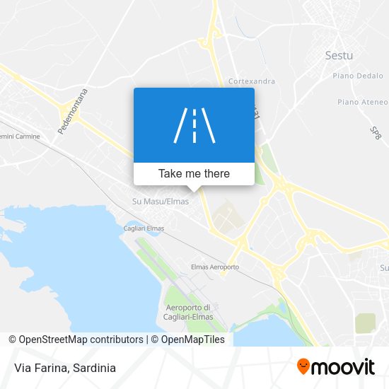 Via Farina map