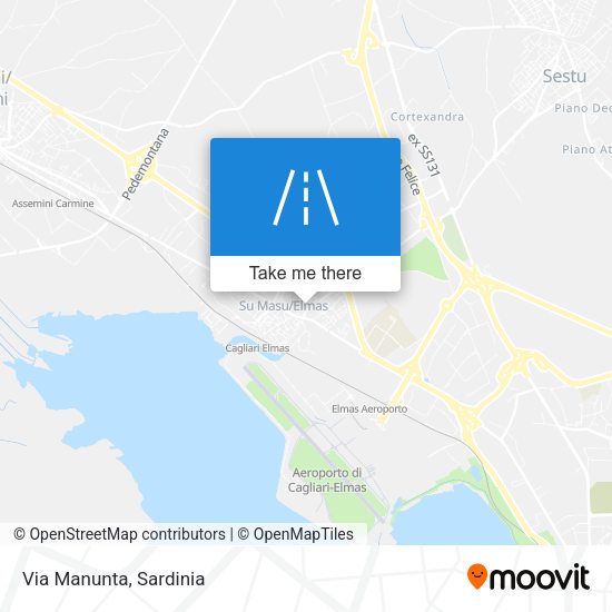 Via Manunta map