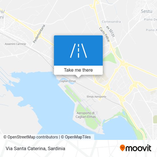 Via Santa Caterina map