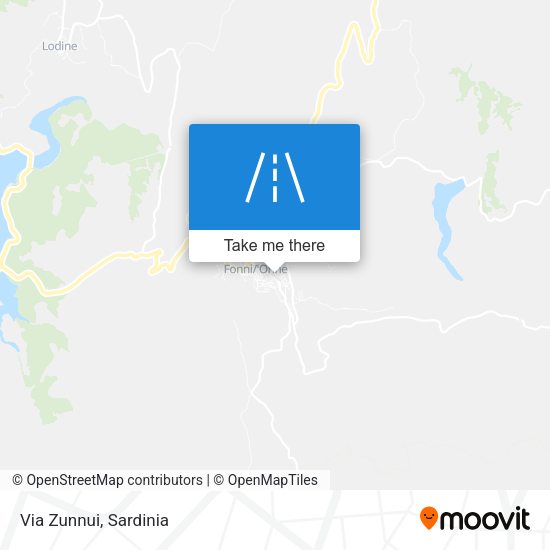 Via Zunnui map