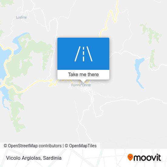 Vicolo Argiolas map