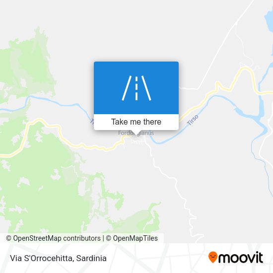 Via S'Orrocehitta map