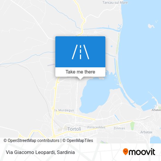 Via Giacomo Leopardi map