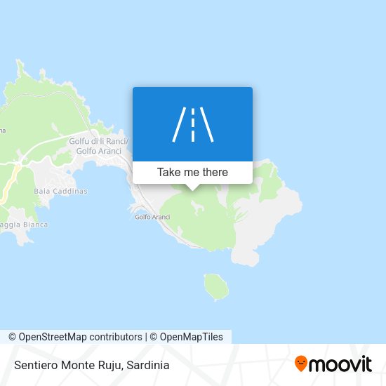 Sentiero Monte Ruju map