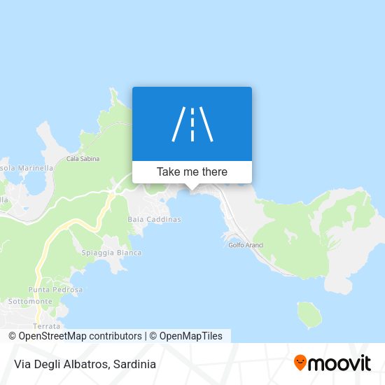 Via Degli Albatros map