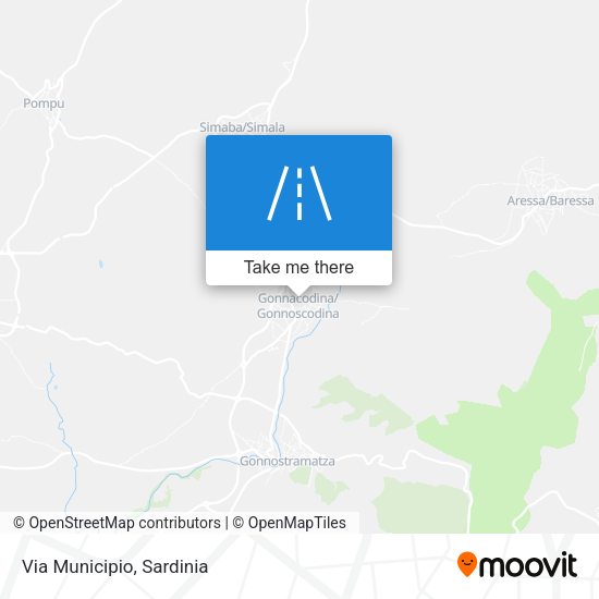 Via Municipio map