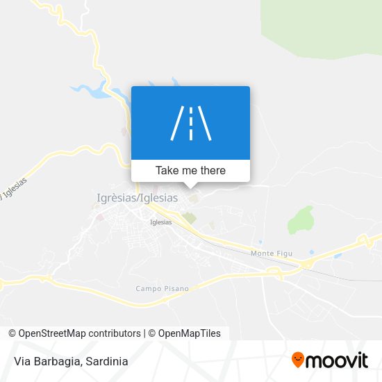 Via Barbagia map