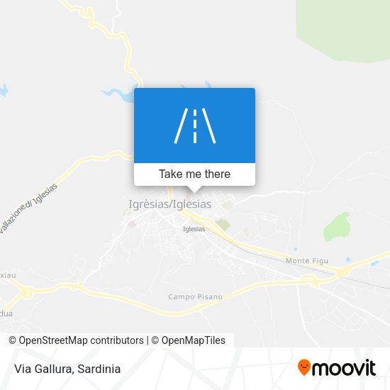 Via Gallura map