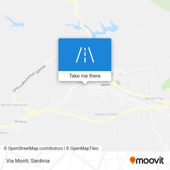 Via Monti map