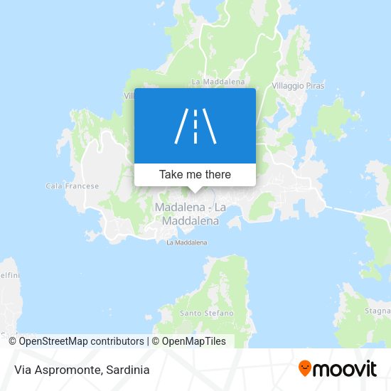 Via Aspromonte map
