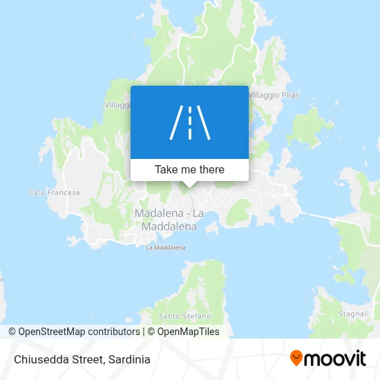 Chiusedda Street map