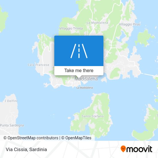 Via Cissia map