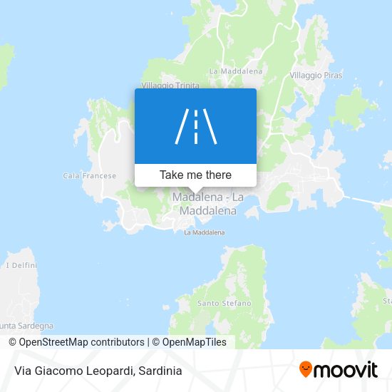 Via Giacomo Leopardi map