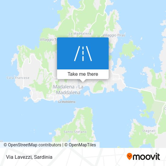 Via Lavezzi map