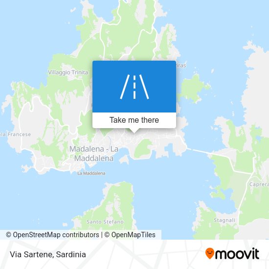 Via Sartene map
