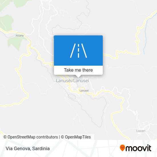 Via Genova map