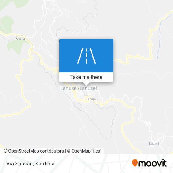 Via Sassari map