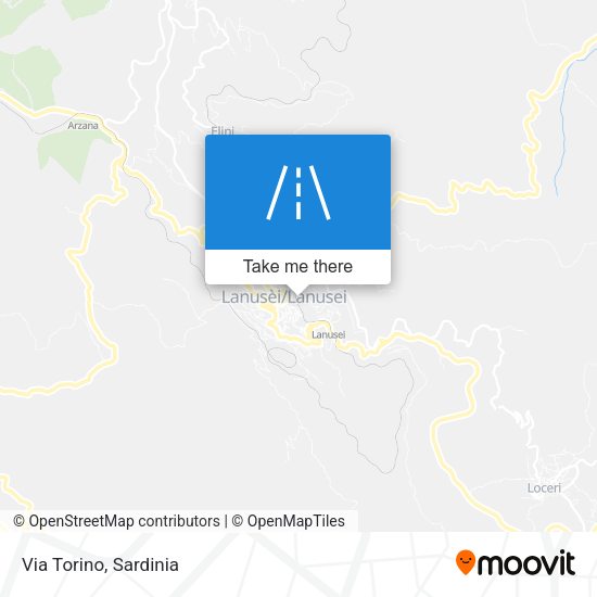 Via Torino map