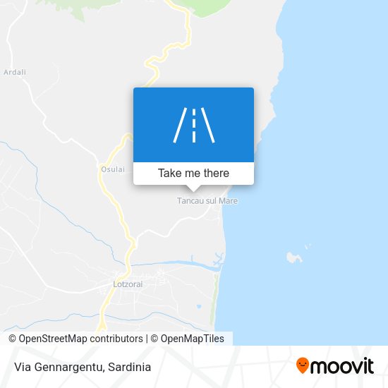 Via Gennargentu map