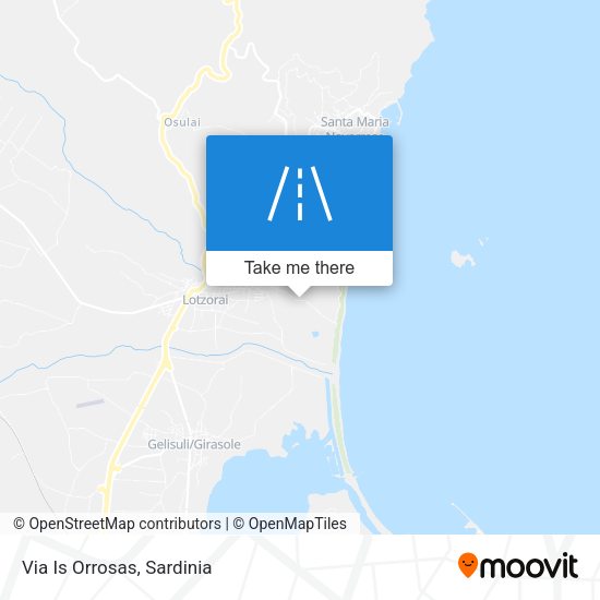 Via Is Orrosas map
