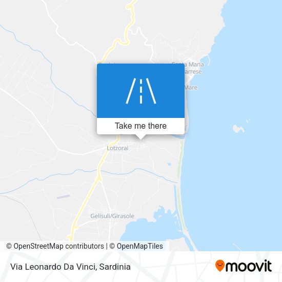 Via Leonardo Da Vinci map