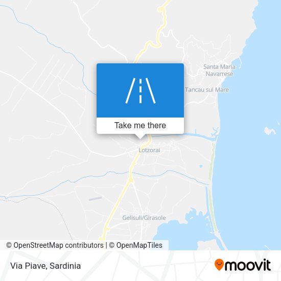 Via Piave map