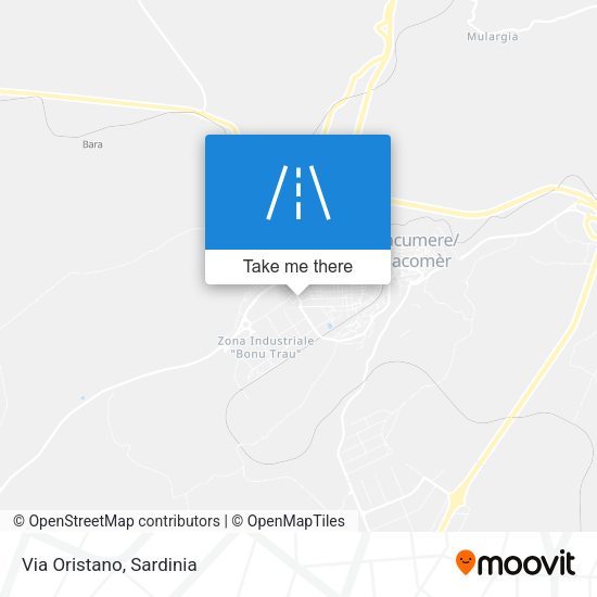 Via Oristano map