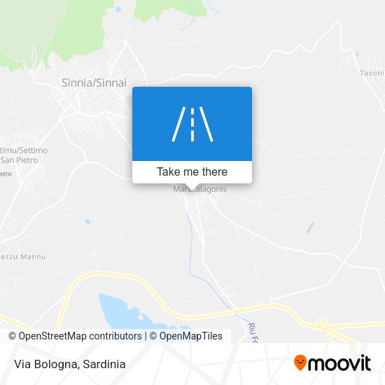 Via Bologna map