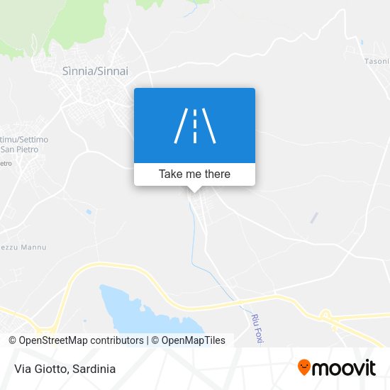 Via Giotto map