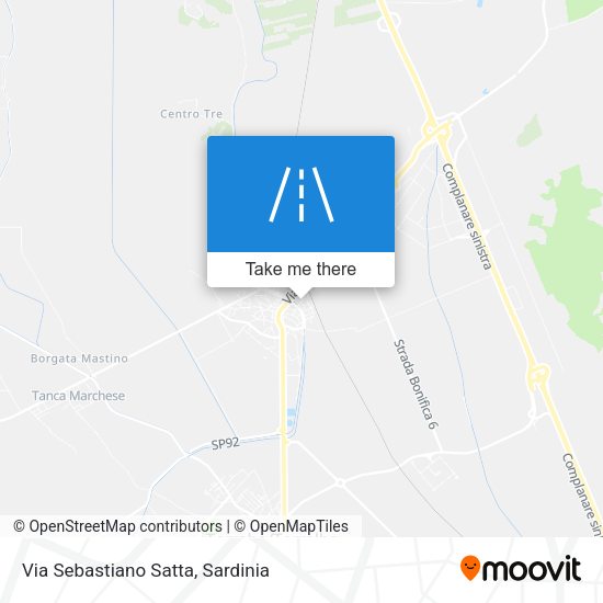 Via Sebastiano Satta map