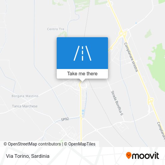 Via Torino map