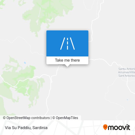 Via Su Paddiu map