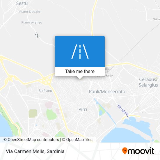 Via Carmen Melis map