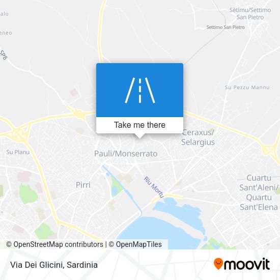 Via Dei Glicini map