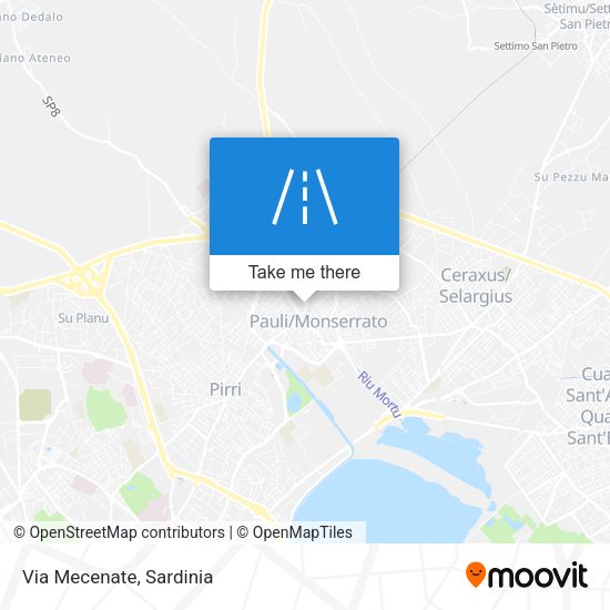 Via Mecenate map