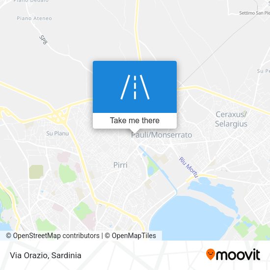 Via Orazio map