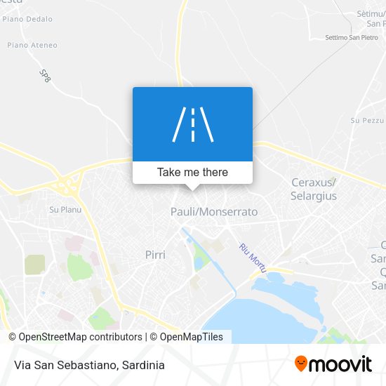 Via San Sebastiano map