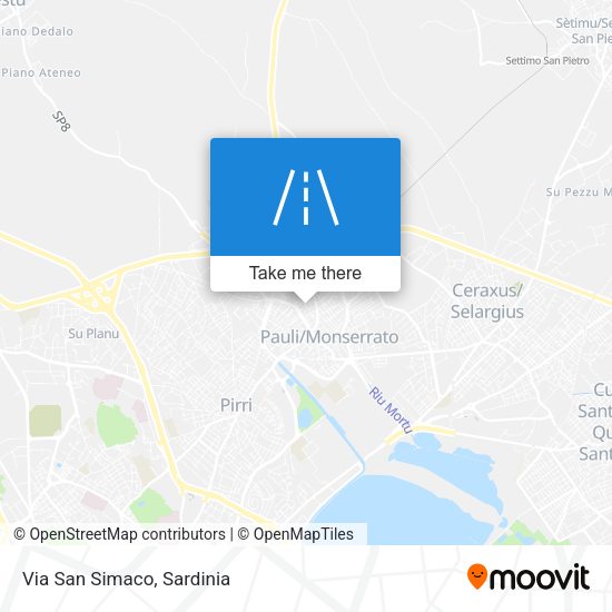Via San Simaco map