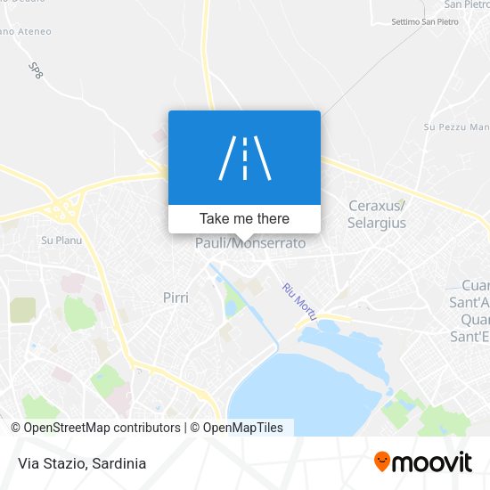 Via Stazio map